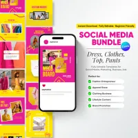 Social Media Bundle – Dress, Clothes, Top, Pants Edition – Image 1