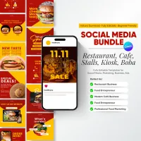 Social Media Bundle – Restaurant & Café Edition – Image 1