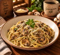 Garlic Mushroom Pasta – Image 1
