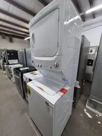 GE GUD27GSSM2WW Unitized Washer Dryer Gas Laundry Center White – Image 2