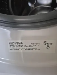 Samsung 4.5 Cu.Ft Front Load Washer WF45T6000AW – White – Image 3