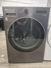 LG WM6500HBA 5.8 Cu.Ft Front Load Washer – Black Steel – Image 1