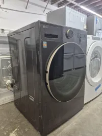 LG WM6500HBA 5.8 Cu.Ft Front Load Washer – Black Steel – Image 2