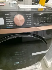 Samsung Bespoke Washer & Dryer Set – WF50BG8300AV + DVE50BG8300V | Steam, Smart WiFi, Brushed Black – Image 1
