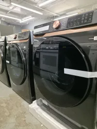 Samsung Bespoke Washer & Dryer Set – WF50BG8300AV + DVE50BG8300V | Steam, Smart WiFi, Brushed Black – Image 2