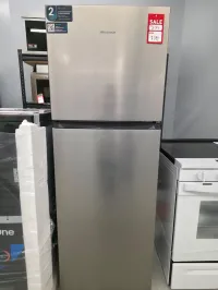 Hisense RT12A2CSE 11.5 Cu.Ft Top Freezer Fridge – Stainless Steel, No Frost, Apartment Size – Image 1