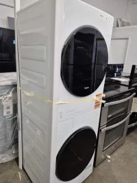 Whirlpool YWFH5424SW0 Compact Laundry Tower – Ventless Heat Pump Washer Dryer Combo, 24” White – Image 2