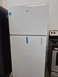 Whirlpool WRT148FZDW08 14.3 Cu.Ft Top Freezer Fridge – White, Apartment Size, Energy Star – Image 1