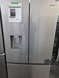 Whirlpool WRFF3536SZ French Door Fridge – 24.5 Cu.Ft, Ice Maker, Water Dispenser, Stainless Steel – Image 1