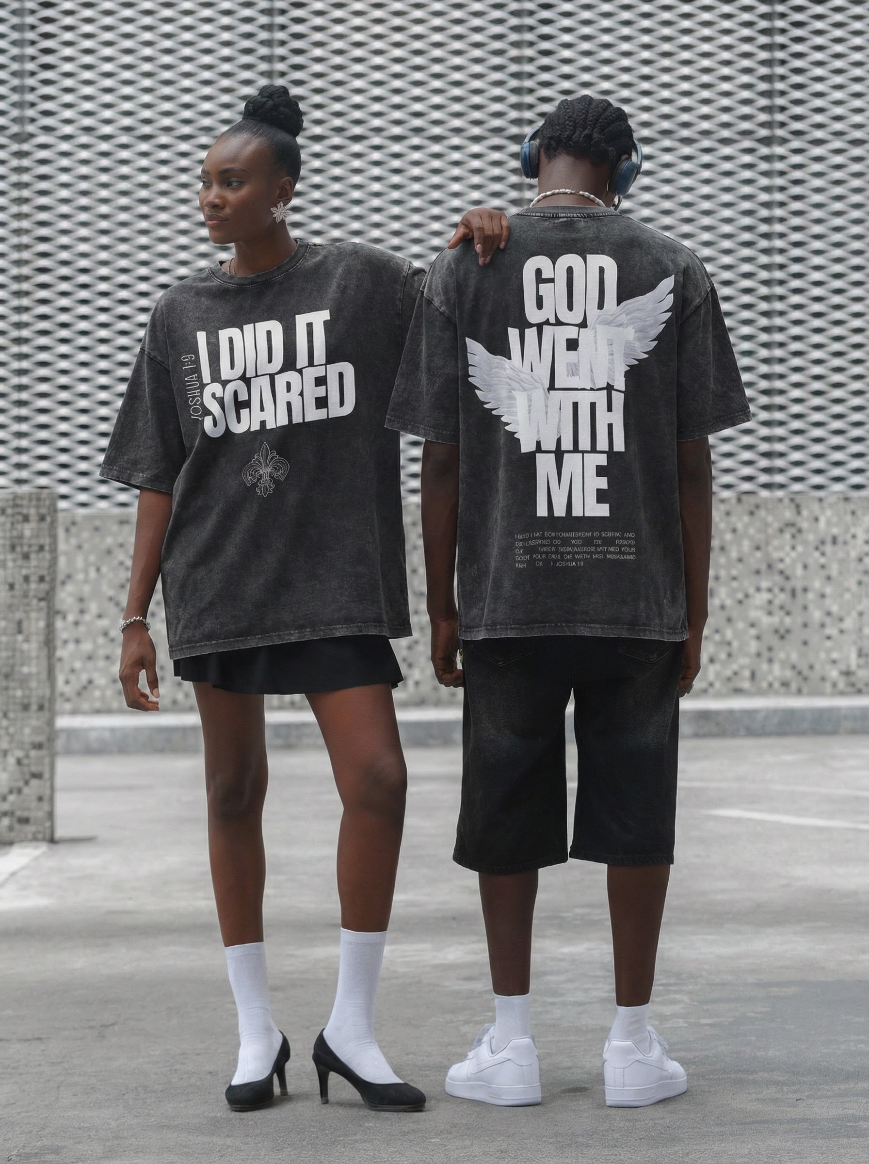 Shirt - I Did It Scared – Black, Small