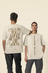 Shirt - Unless The Lord Builds The House – Cream, XX-Large