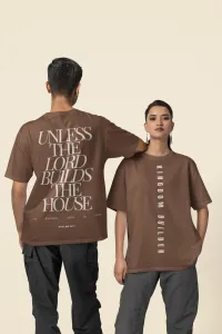 Shirt - Unless The Lord Builds The House – Brown, XX-Large