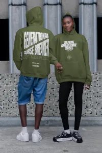 Hoodie - Generational Curse Breaker – Green, Medium