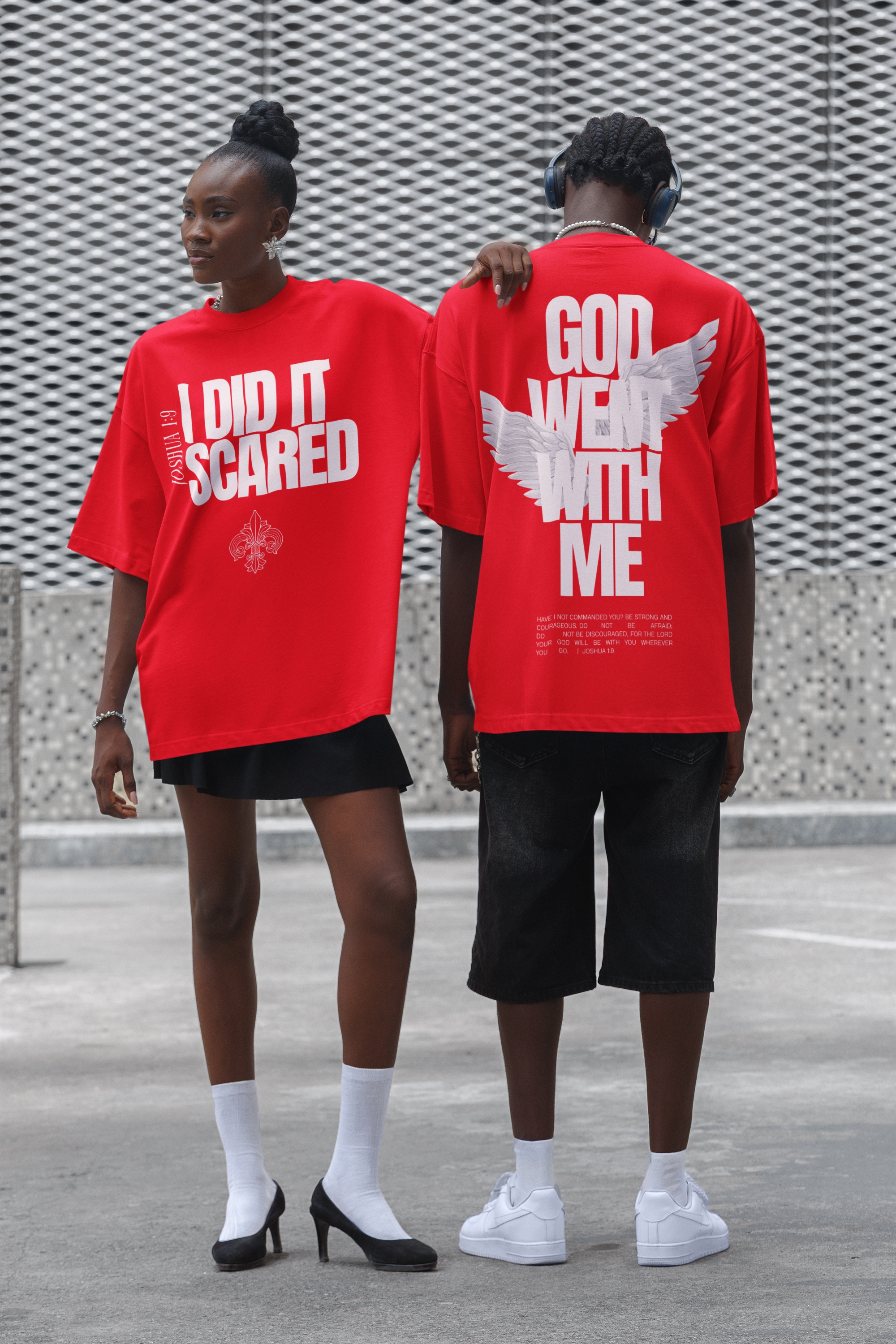 Shirt - God Went With Me – Red, Large