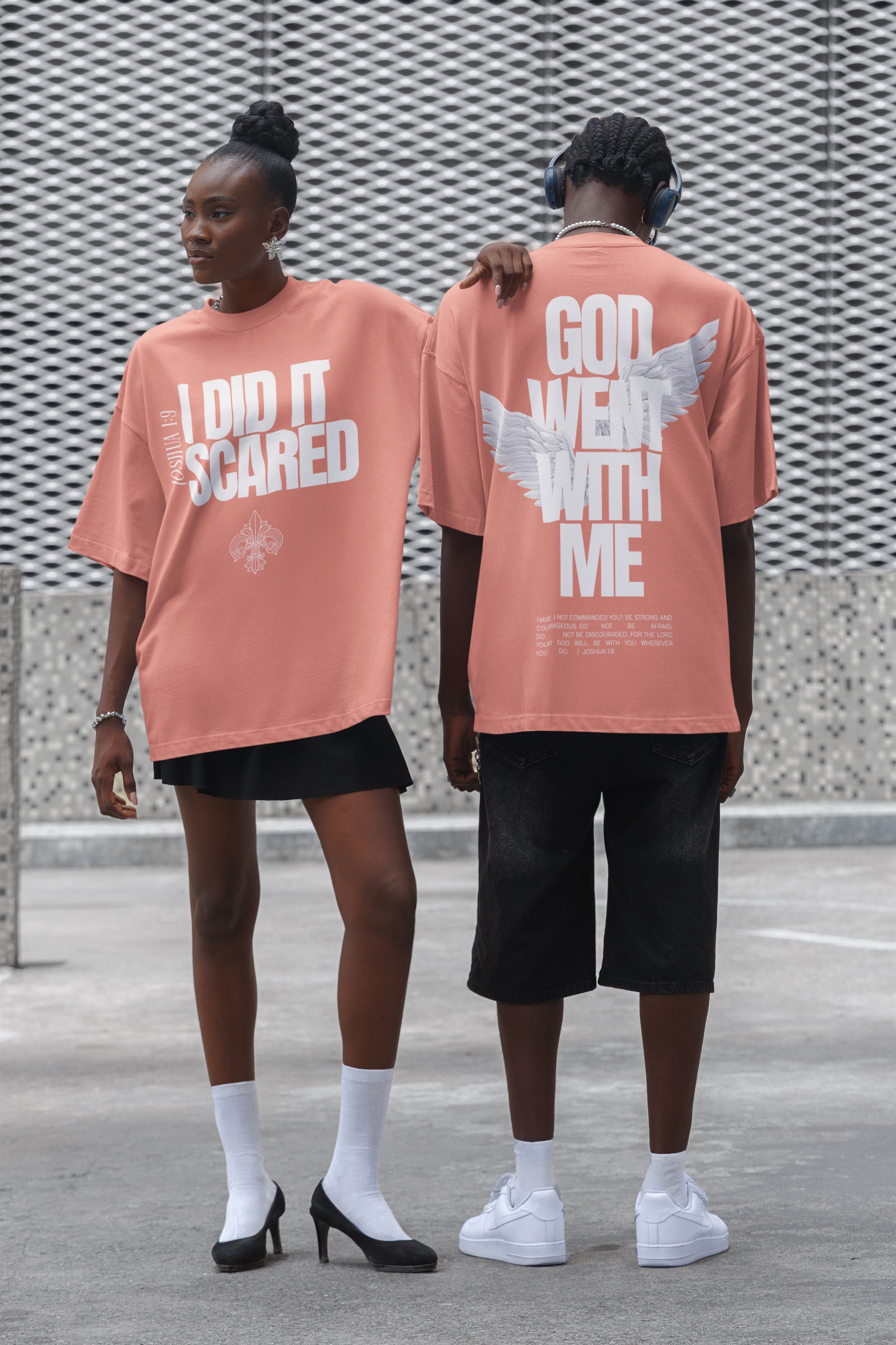 Shirt - God Went With Me – Blush, Medium
