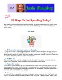 29 Ways to Cut Spending Today – Image 1