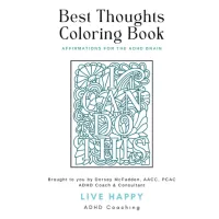 Best Thoughts Coloring Book: Affirmations for the ADHD Brain – Image 1