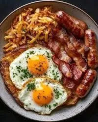 Ham Bacon or Sausage & Eggs – Image 1