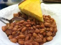 Bowl of Beans & Cornbread – Image 1