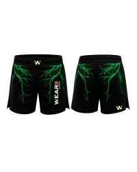 - Grappling/MMA Shorts - Surge (Black&Green) – Image 1