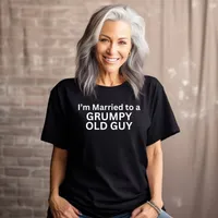 I'm Married to a Grumpy Old Guy Women's T-Shirt – Women's T-Shirt, Black, Small