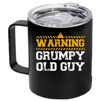 Warning Grumpy Old Guy Coffee Cup – 12 oz