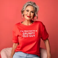 I'm Married to a Grumpy Old Guy Women's T-Shirt – Women's T-Shirt, Red, 2X-Large