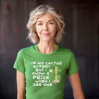 I'm No Cactus Expert Women's T-Shirt – Women's Fitted Tee, Irish Green, 2X-Large