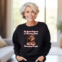 My Spirit Animal is a Grumpy Bear Sweatshirts – Sweatshirt, Black, Small