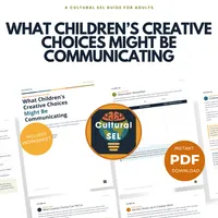 Children’s Art & Creative Choices Guide | Cultural SEL Reflection Tool for Parents & Teachers | Identity, Belonging & Child Dev – Image 1