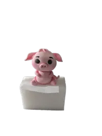 Fondant Pig Cake Topper | Farmyard Collection – Image 1