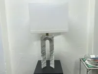 Modern Marble Table Lamp with Cutout Base – Image 1