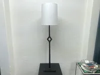 Modern Black Iron Table Lamp with White Drum Shade – Image 1