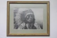 Vintage Native American Chief Monty Graham – Image 1