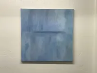 Blue Horizon Abstract Canvas Art – Image 1