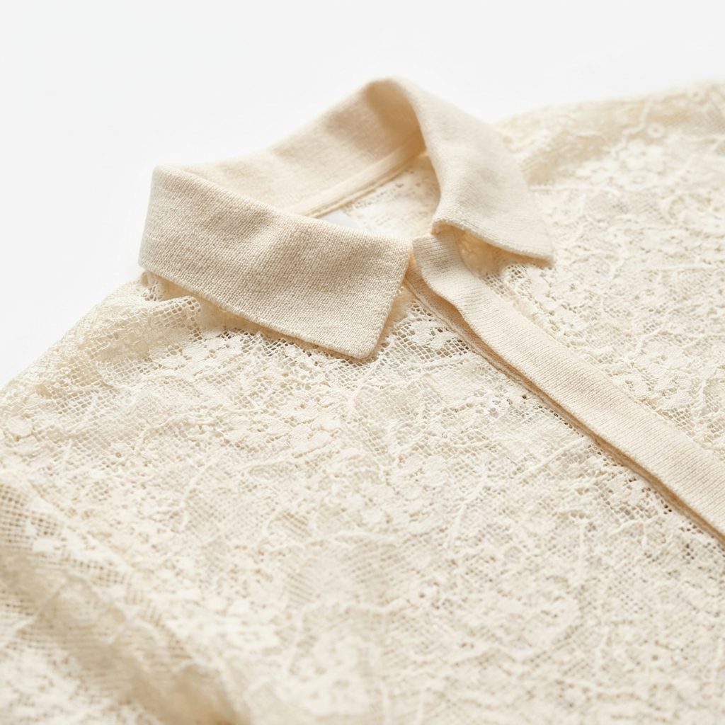 Sofie Schnoor CARMEN SW SHIRT Spitzenbluse Creme - Vintage-Lace-Look – Image 2