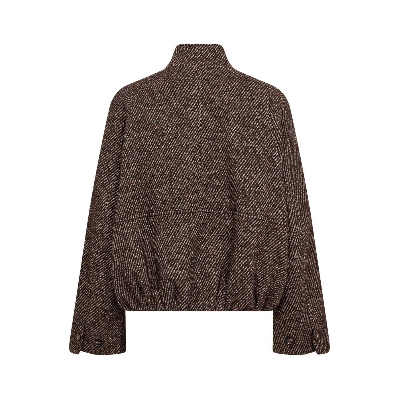 CoCouture Jacke Sacha Ballonform Dunkelbraun – Image 2
