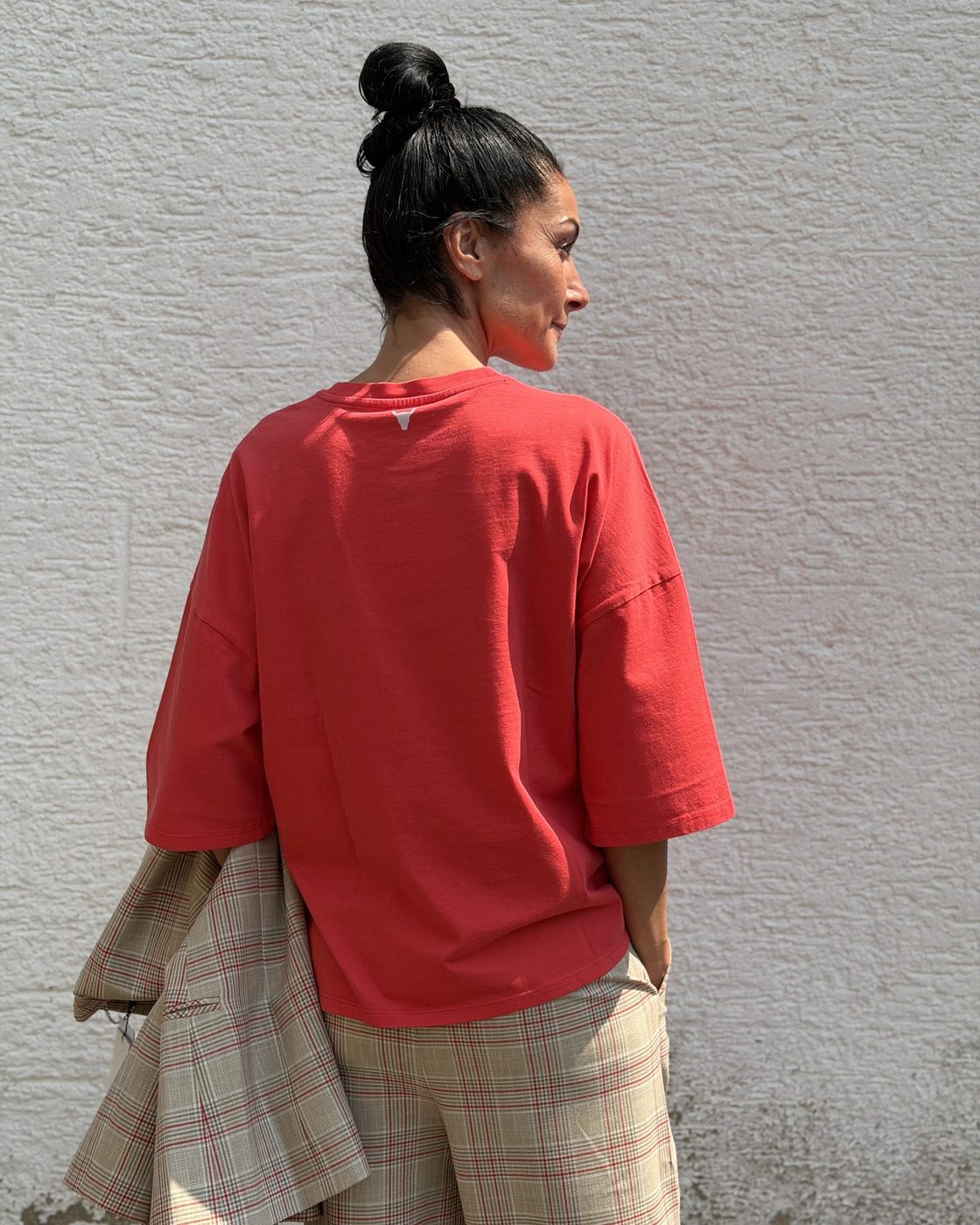 ALIX Oversized T-Shirt mit Logoprint – Coral – Image 5
