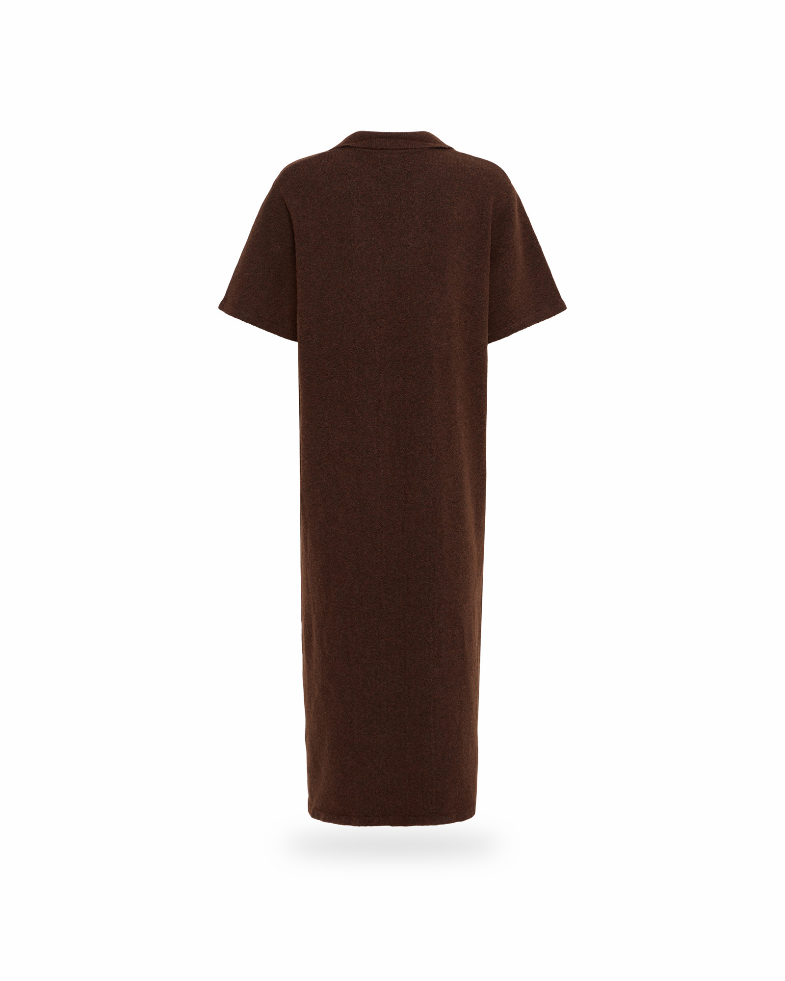 ICHI Strickkleid Dasila Polokragen Braun – Bild 2