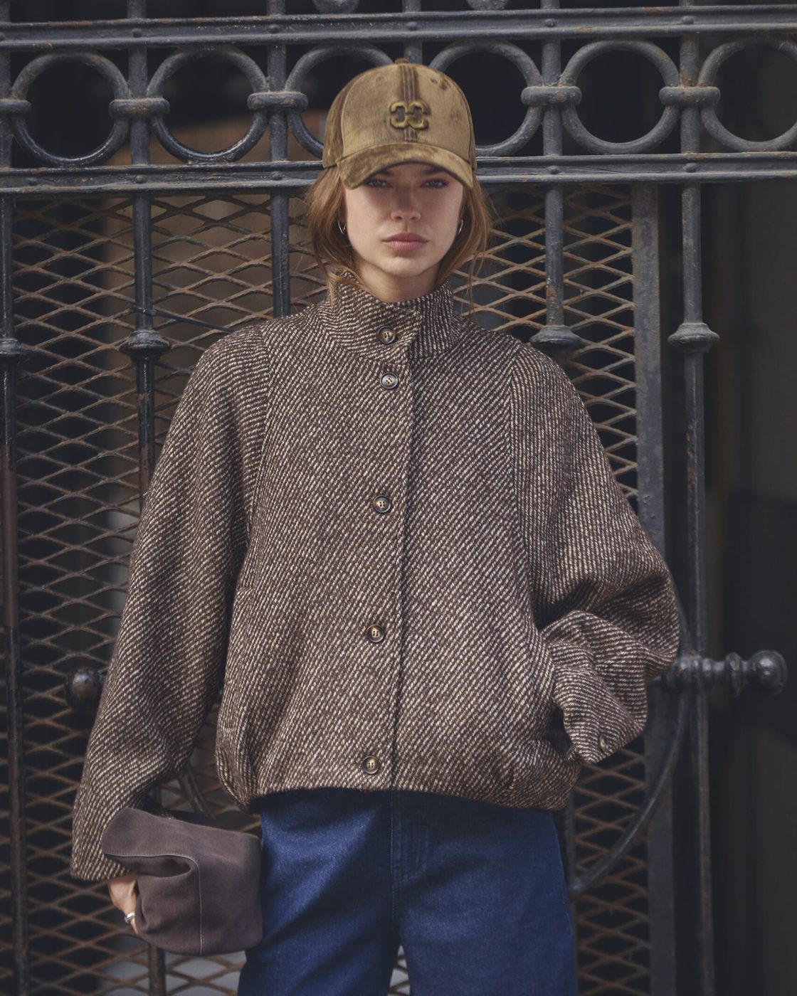 CoCouture Jacke Sacha Ballonform Dunkelbraun – Image 7