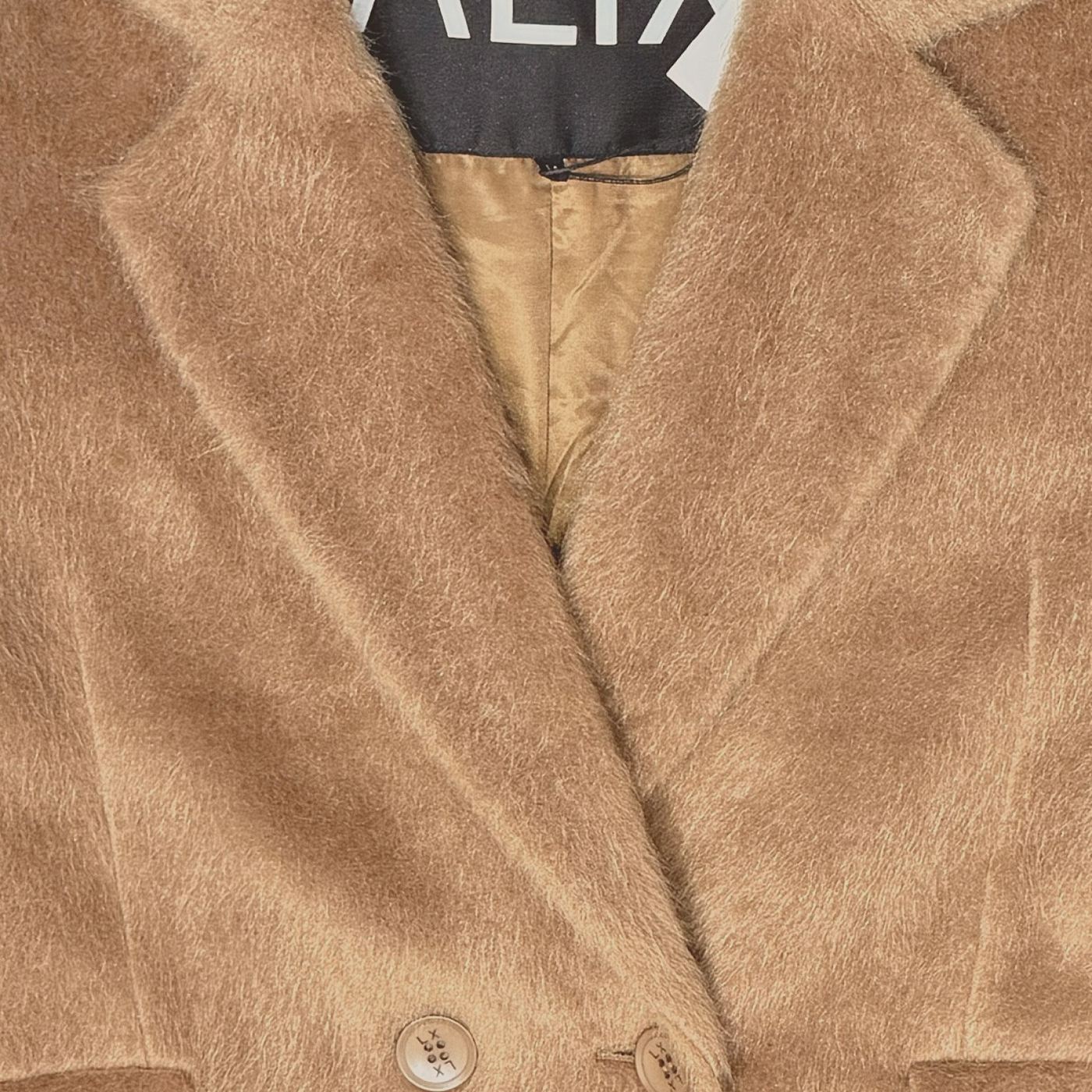 ALIX Mantel lang – Camel – Image 3