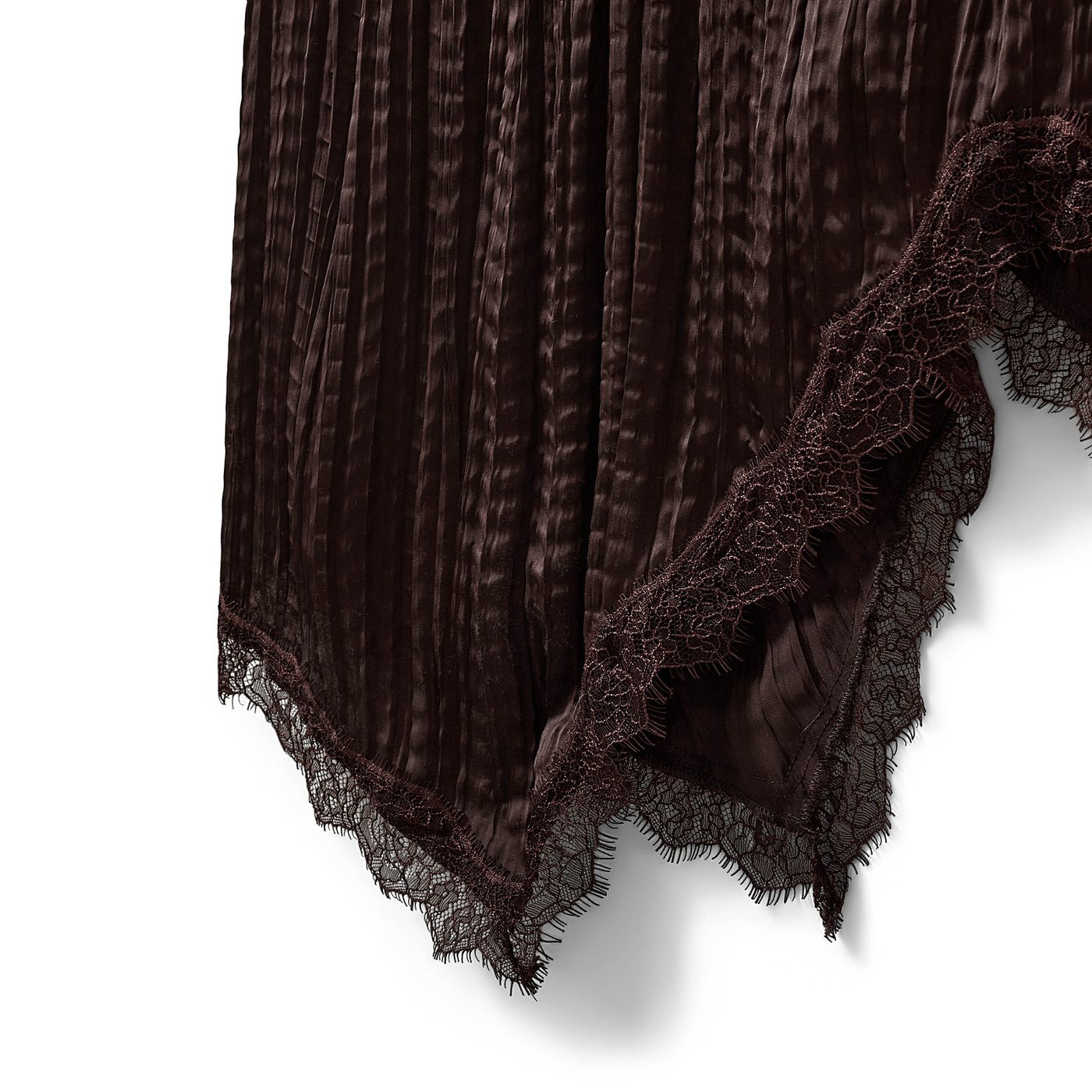 Sofie Schnoor Kleid „WinonaSW“ – Satin, asymmetrisch, Dark Brown – Image 5