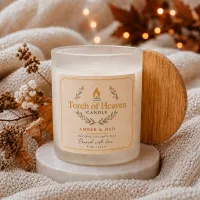 Amber & Oud Wax Candle – 8 oz / 226 g – Image 1