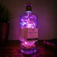 Bardstown Bourbon Bottle Light – Handcrafted Whiskey Décor – Purple