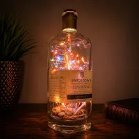 Bardstown Bourbon Bottle Light – Handcrafted Whiskey Décor – Red