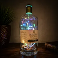 Bardstown Bourbon Bottle Light – Handcrafted Whiskey Décor – Blue & Green