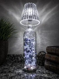 Eagle Rare Bourbon Bottle Lamp – Handcrafted Luxury Whiskey Décor – Image 1