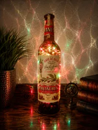 Paranubes Coffee Liqueur Bottle Light – Handcrafted Artisan Home Décor – Image 1