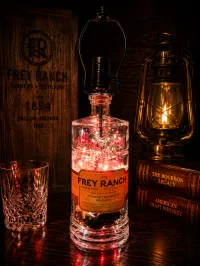 Frey Ranch- Whiskey Lamp- Yellow Label – Image 1