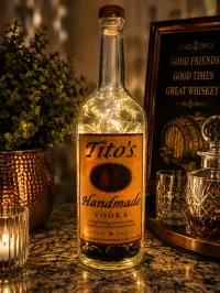 Tito's Fairy Light Bottle Home Décor – Image 1